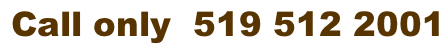 Call only  519 512 2001